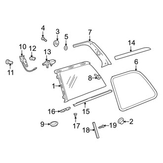 Mercedes-Benz OE - Quarter Panel - Glass