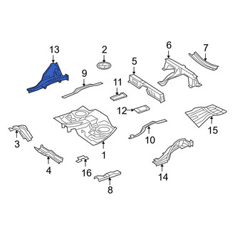 Mercedes-Benz OE - Rear Right Frame Side Member