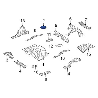 Mercedes-Benz OE - Rear Trunk Floor Access Cover