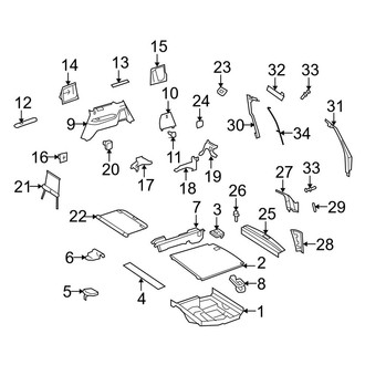 Mercedes-Benz OE - Rear Body & Floor - Interior Trim
