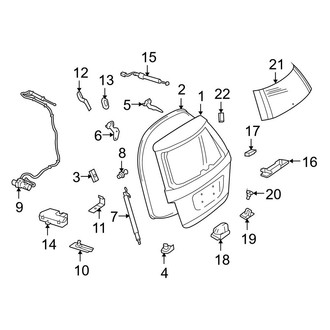 Mercedes-Benz OE - Lift Gate - Gate & Hardware