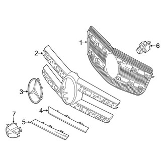 Mercedes-Benz OE - Front Bumper & Grille - Grille & Components (4Matic)