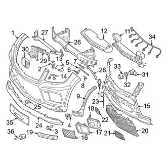 Mercedes-Benz OE - Front Bumper & Grille - Bumper & Components (With AMG Package)