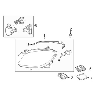 Mercedes-Benz OE - Front Lamps - Headlamp Components (HID)