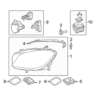 Mercedes-Benz OE - Front Lamps - Headlamp Components (LED)