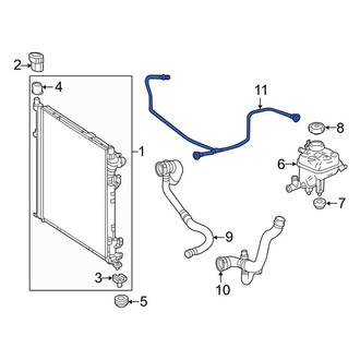 Mercedes-Benz OE - Engine Coolant Overflow Hose