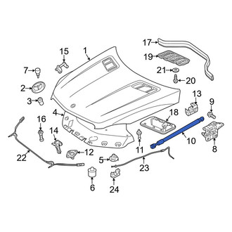 Mercedes-Benz OE - Front Right Hood Lift Support
