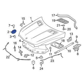 Mercedes-Benz OE - Front Bumper Cover Emblem