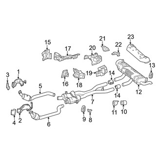 Mercedes-Benz OE - Exhaust System - Exhaust Components (4Matic)