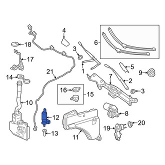 Mercedes-Benz OE - Front Windshield Washer Pump