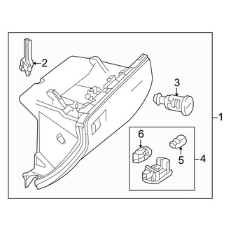 Mercedes-Benz OE - Instrument Panel - Glove Box (Base)