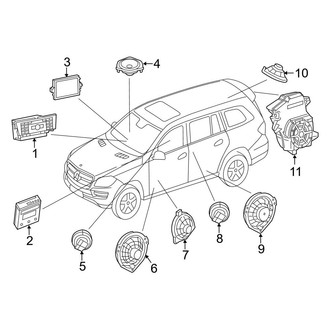 Mercedes-Benz OE - Instrument Panel - Sound System