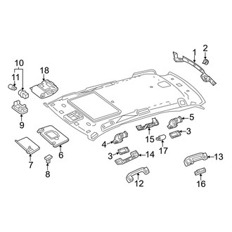 Mercedes-Benz OE - Roof - Interior Trim (With Panoramic Roof)