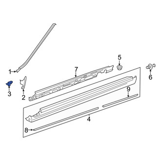 Mercedes-Benz OE - Windshield Molding Clip