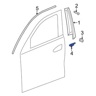 Mercedes-Benz OE - Front Right Door Reveal Molding Cap