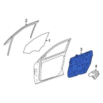 Mercedes-Benz OE - Front Left Door Panel Carrier