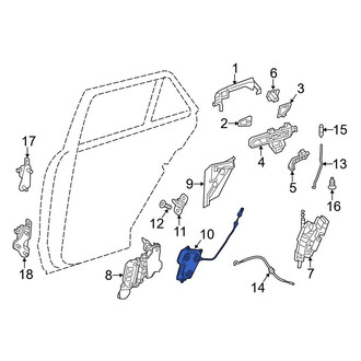 Mercedes-Benz OE - Rear Right Door Lock Actuator Motor