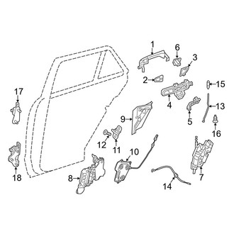 Mercedes-Benz OE - Rear Door - Lock & Hardware
