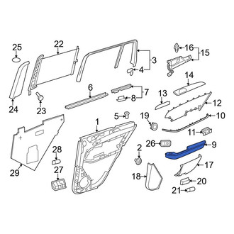 Mercedes-Benz OE - Rear Left Door Armrest