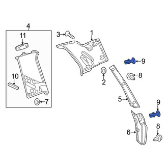 Mercedes-Benz OE - Trunk Trim Panel Clip