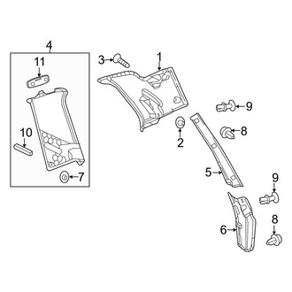 Mercedes-Benz OE - Quarter Panel - Interior Trim