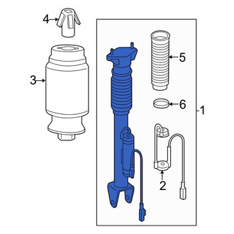 Mercedes-Benz OE - Rear Suspension Shock Absorber