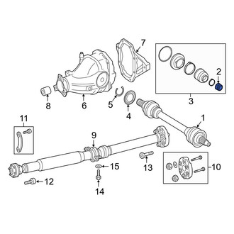 Mercedes-Benz OE - Rear CV Joint Nut