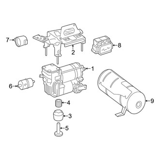 Mercedes-Benz OE - Rear Suspension - Ride Control Components (Air Suspension)