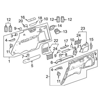 Mercedes-Benz OE - Rear Body & Floor - Interior Trim (Side Trim)