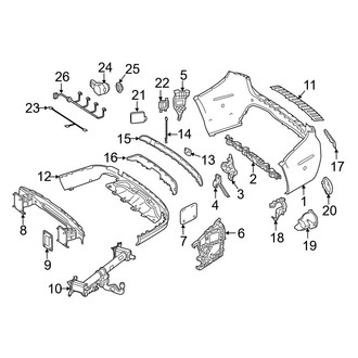 Mercedes-Benz OE - Rear Bumper - Bumper & Components