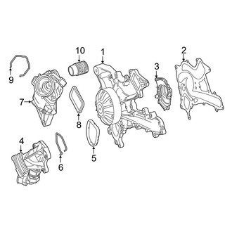 Mercedes-Benz OE - Cooling - Water Pump