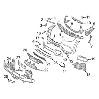 Mercedes-Benz OE - Front Bumper & Grille - Bumper & Components