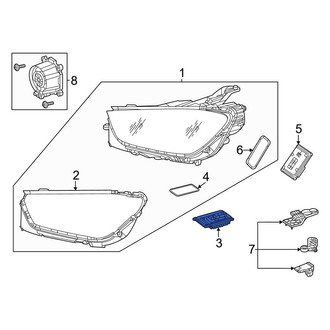 Mercedes-Benz OE - Front Headlight Control Module