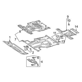 Mercedes-Benz OE - Radiator Support - Splash Shields (With Off-Road Package)
