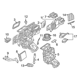 Mercedes-Benz OE - Air Conditioner & Heater - Front Evaporator