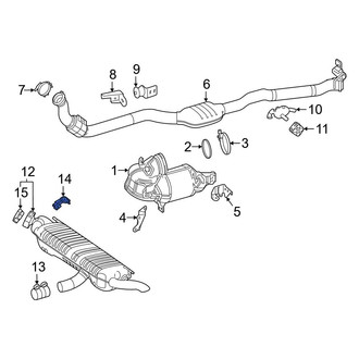 Mercedes-Benz OE - Exhaust Muffler Bracket