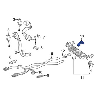 Mercedes-Benz OE - Exhaust Muffler Bracket