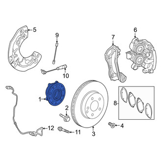 Mercedes-Benz OE - Front Wheel Bearing and Hub Assembly