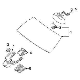 Mercedes-Benz OE - Windshield - Glass