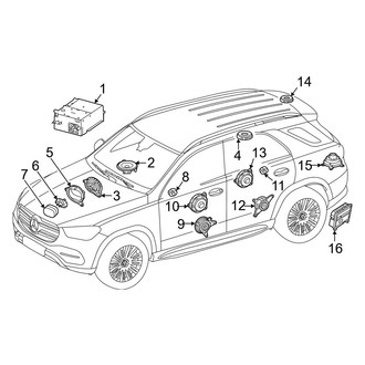 Mercedes-Benz OE - Instrument Panel - Sound System