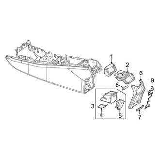 Mercedes-Benz OE - Console (Rear Components)