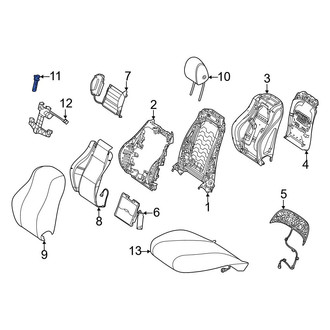 Mercedes-Benz OE - Front Right Headrest Guide