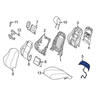 Mercedes-Benz OE - Front Left Upper Seat Back Panel