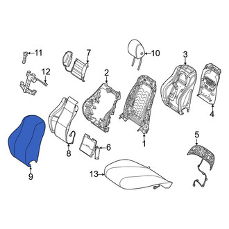 Mercedes-Benz OE - Front Right Seat Back Cushion Cover