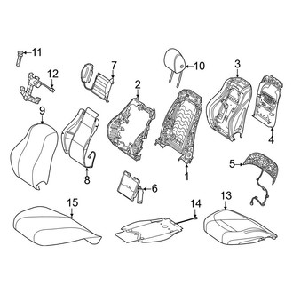 Mercedes-Benz OE - Seats & Tracks - Front Seat Components (Driver Seat)