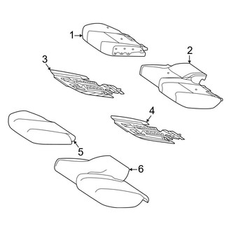 Mercedes-Benz OE - Seats & Tracks - Rear Seat Components (7 Passenger, Bench Lower Components)
