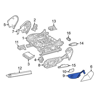 Mercedes-Benz OE - Center Left Outer Seat Trim Panel