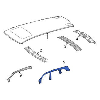 Mercedes-Benz OE - Left Outer Roof Side Rail
