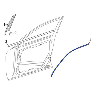 Mercedes-Benz OE - Rear Right Door Reveal Molding