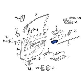 Mercedes-Benz OE - Front Left Inner Interior Door Handle